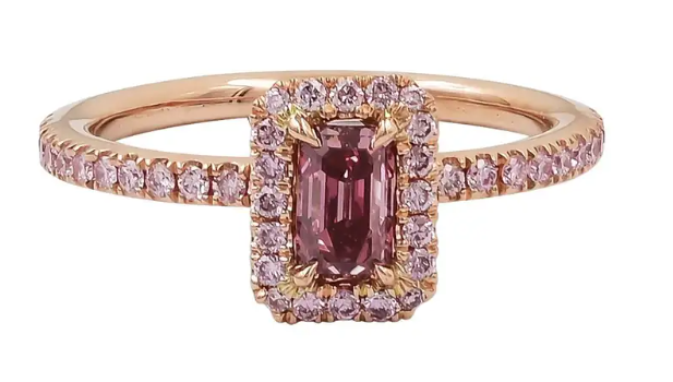 Pink diamond ring by De Beers