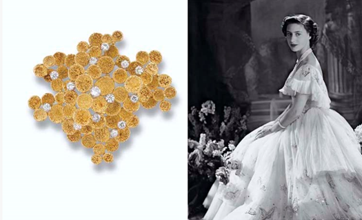 Alan Gard’s Lilypad brooch (1967) was in the collection of HRH Princess Margeret, and this piece appeared in Christie’s infamous 2006 sale, reaching a hammer price of £10,200.