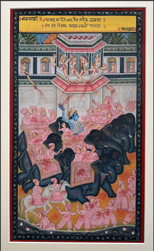 Holi celebration from Sushil Soni’s Baraah Maas (Twelve Months) series (2022). Photograph by Ashley Crawford