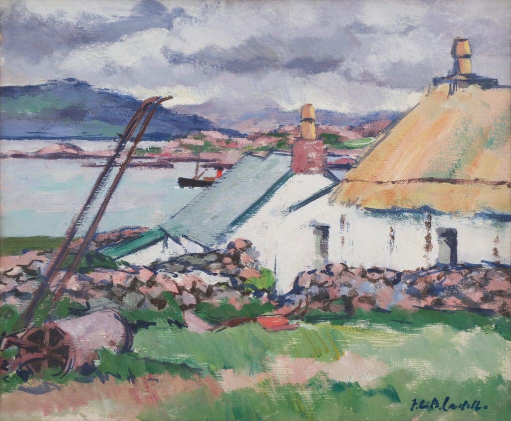 Francis Campbell Boileau Cadell RSA RSW (British, 1883-1937) An Old Croft, Iona
