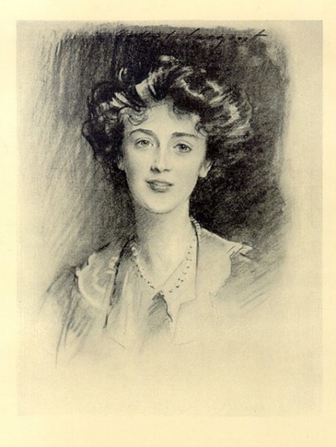 Phyllis Langhorne Brand. Charcoal drawing of Phyllis Langhorne Brand by John Singer Sargent, 1910. (Credit JSS Gallery)