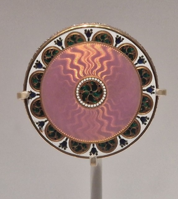 Guilloché enamel