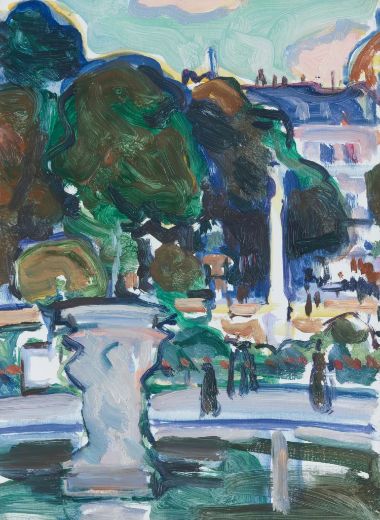 Samuel John Peploe RSA (British, 1871-1935) Luxembourg Gardens, Paris