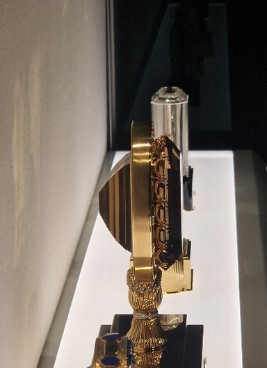 Side view of clock