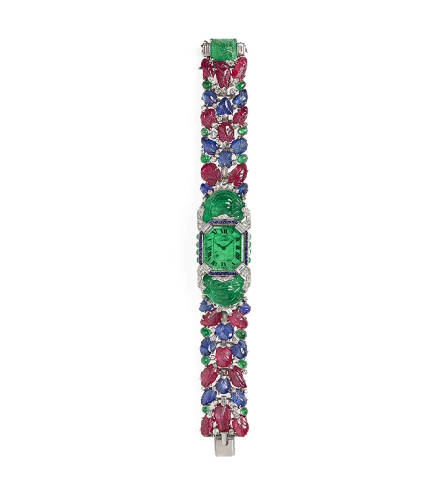 Detail of the Tutti Frutti watch bracelet