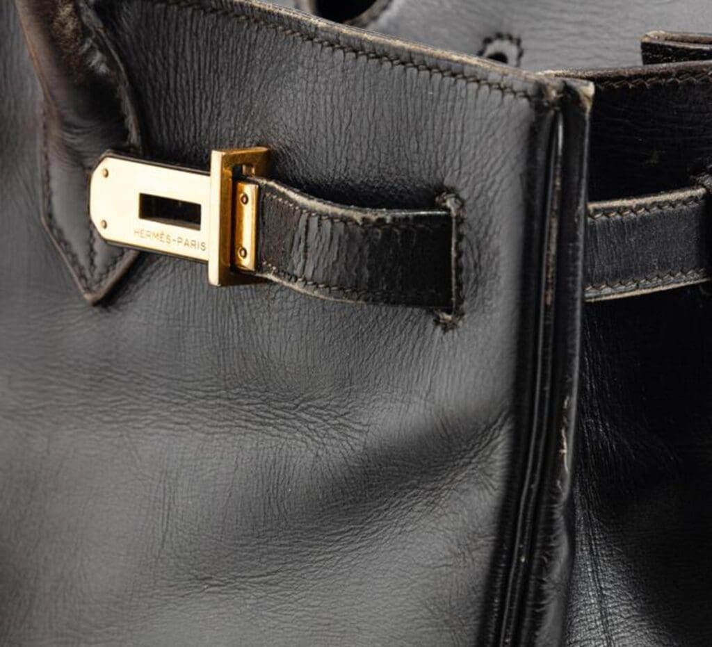 Jane Birkin Bag Auction - Gold Plated Hardware.
