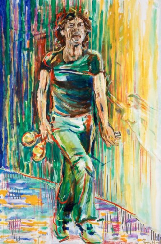 Ronnie Wood - Mick with Maracas